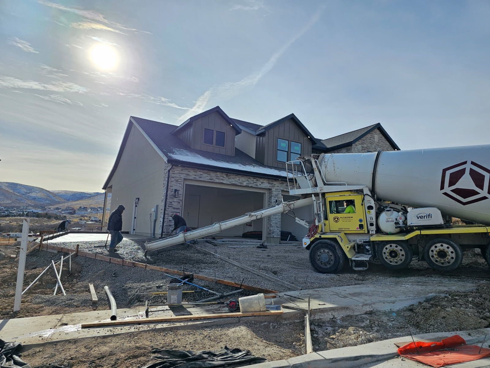 New Driveway Installation at Lot 4 Skyhaven