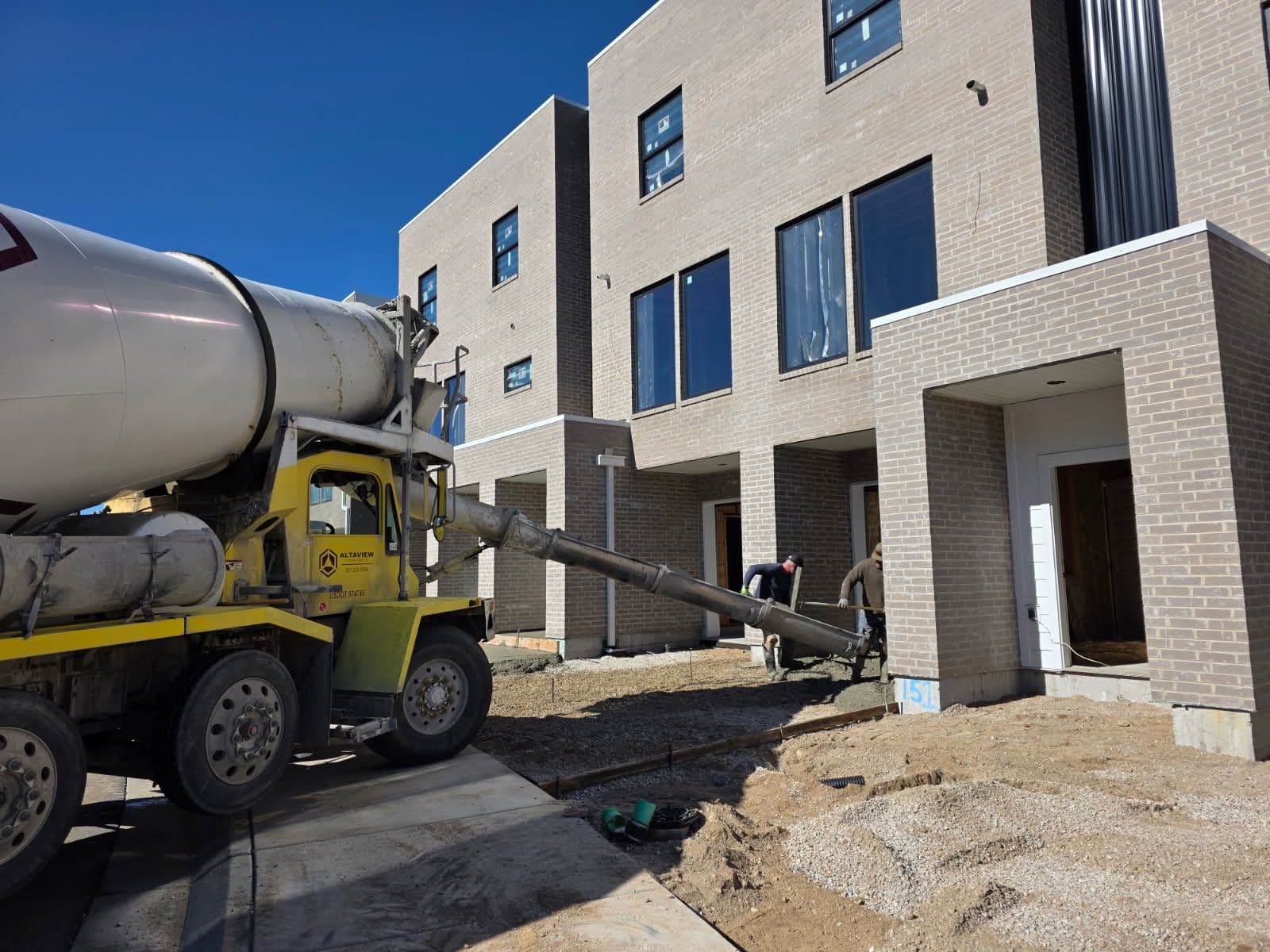 Concrete Driveway Installation at Draper Site image